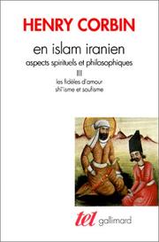 Cover of En Islam iranien by Corbin, Henry.