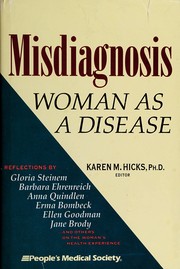 Front cover of Misdiagnosis by Karen M. Hicks