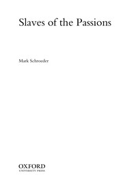 Cover of Slaves of the passions by Mark Andrew Schroeder