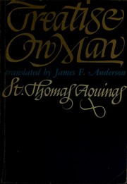 Cover of Treatise on man by Thomas Aquinas