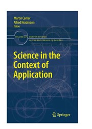 Front cover of Science in the context of application by Martin Carrier