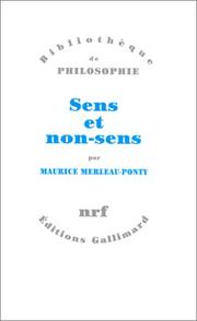 Cover of Sens et non-sens by Maurice Merleau-Ponty