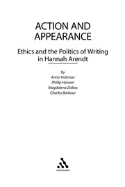 Front cover of Action and appearance by Anna Yeatman