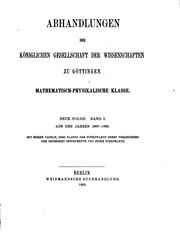 Front cover of Abhandlungen by Akademie der Wissenschaften, Göttingen. Mathematischphysikalische Klasse. [from old catalog]