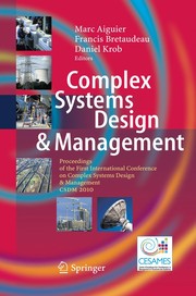 Cover of Complex Systems Design & Management by Marc Aiguier