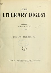 Cover of The literary digest by Unknown