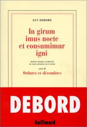 Front cover of In girum imus nocte et consumimur igni by Guy Debord