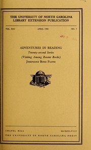 Front cover of Adventures in reading by Russell Potter