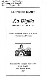 Cover of La Vigilia by Leopold Kampf