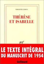Cover of Therese et Isabelle by Violette Leduc
