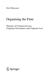 Front cover of Organising the Firm by Petri Mäntysaari