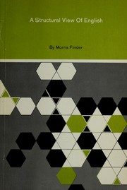 Front cover of A structural view of English by Morris Finder