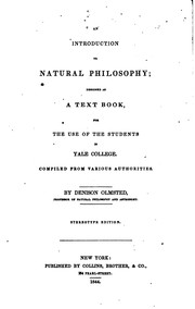 Cover of An introduction to natural philosophy by Denison Olmsted