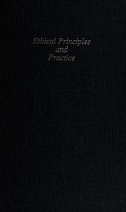 Cover of Ethical principles and practice by John Howie - undifferentiated
