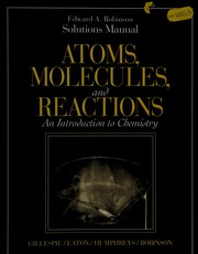 Front cover of Atoms, molecules, and reactions by Edward A. Robinson