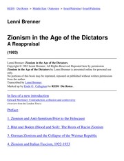 Front cover of Zionism in the Age of Dictators by Lenni Brenner