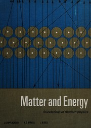 Cover of Matter and energy by James H. MacLachlan