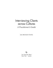 Front cover of Interviewing clients across cultures by Lisa Aronson Fontes