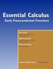 Cover of Essential calculus by Ron Larson
