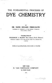 Cover of The fundamental processes of dye chemistry by Fierz-David, Hans Eduard