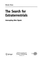 Cover of The Search for Extraterrestrials by Monte Ross