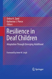 Front cover of Resilience in deaf children by Debra H. Zand