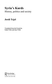 Front cover of Syria's kurds by Jordi Tejel