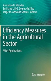 Front cover of Efficiency Measures in the Agricultural Sector by Armando Mendes