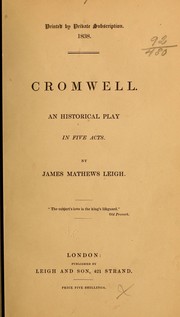Front cover of Cromwell by James Mathews Leigh