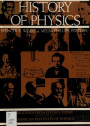 Front cover of History of physics by Spencer R. Weart