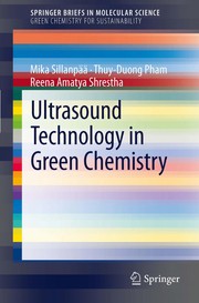 Cover of Ultrasound Technology in Green Chemistry by Mika Sillanpää
