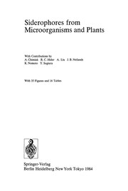 Front cover of Siderophores from Microorganisms and Plants by A. Chimiak