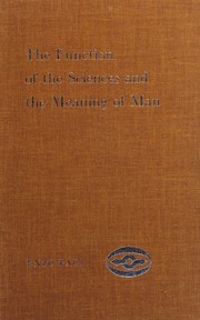 Cover of The function of the sciences and the meaning of man by Enzo Paci