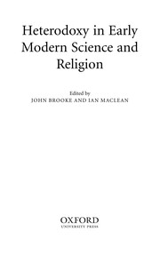 Front cover of Heterodoxy in early modern science and religion by Unknown