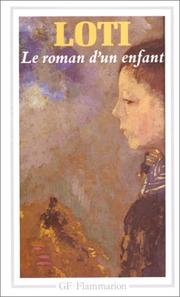 Front cover of Le roman d'un enfant by Pierre Loti