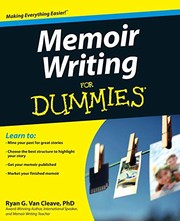 Cover of Memoir Writing For Dummies by Ryan Van Cleave