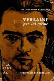 Front cover of Verlaine par lui-même by Jacques-Henry Bornecque