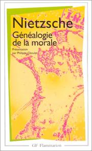 Front cover of Généalogie de la morale by Friedrich Nietzsche
