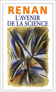 Front cover of L' avenir de la science by Ernest Renan
