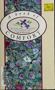 Front cover of Book of Comfort by R. Brasch