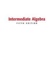 Cover of Intermediate algebra by Ron Larson