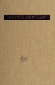 Cover of Gospel and law by Dodd, C. H.