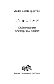 Cover of L' être-temps by André Comte-Sponville