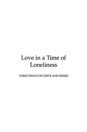 Cover of Love in a time of loneliness by Paul Verhaeghe