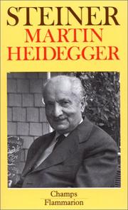 Cover of Martin Heidegger by George Steiner