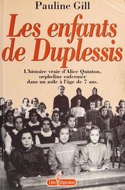 Front cover of Les enfants de Duplessis by Pauline Gill