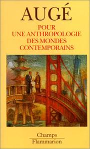 Cover of Pour une anthropologie des mondes contemporains by Marc Augé