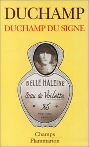 Cover of Duchamp du signe by Marcel Duchamp