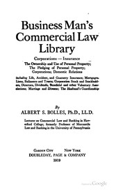 Cover of Business man's commercial law library .. by Bolles, Albert Sidney