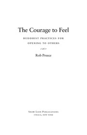 Cover of The courage to feel by Rob Preece